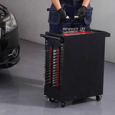 VEVOR Socket Organizer Rail Set, 3PCS Metric & SAE Aluminum Socket Organizers,1/4'', 3/8'' & 1/2'' Heavy-Duty Socket Holder With 360° Rotating Clips 1 VEVOR Socket Organizer Rail Set, 3PCS Metric & SAE Aluminum Socket Organizers,1/4'', 3/8'' & 1/2'' Heavy-Duty Socket Holder With 360° Rotating Clips