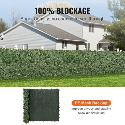 VEVOR Privacy Ivy Fence, 59 X 118in Artificial Green Wall Screen, Greenery Ivy Fence With Mesh Cloth Backing And Strengthened Joint, Faux Hedges Vine 3 VEVOR Privacy Ivy Fence, 59 X 118in Artificial Green Wall Screen, Greenery Ivy Fence With Mesh Cloth Backing And Strengthened Joint, Faux Hedges Vine - Image 3