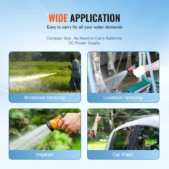 VEVOR Water Diaphragm Pump, 12V DC, 216W,5.5 GPM Flow, 70 PSI Rated Pressure (40-100 PSI Adjustable), 1/2" MNPT Self Priming Sprayer Pump, Orange -Aesthtic Interiors GUEST c4d800cf 911e 46fa a3b2 651f1a6a4fb6