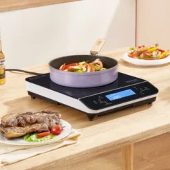 VEVOR Portable Induction Cooktop, 1800W Electric Induction Burner With 9 Temperature Settings, Countertop Induction Hot Plate With 4H Timer