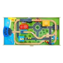 VEVOR Train Table, 62 Multicolor Pieces Wooden Kids Activity Table With Large Storage Drawer, 3-in-1 Wooden Train Set For Kids Ages 3+, Multicolor -Aesthtic Interiors GUEST c5423833 0d8c 46b0 9270 80d6096d5818