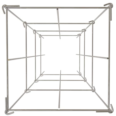 VEVOR Tomato Cages, 11.8" X 11.8" X 46.1", 5 Packs Square Plant Support Cages, Silver PVC-Coated Steel Tomato Towers, Silver 8 VEVOR Tomato Cages, 11.8" X 11.8" X 46.1", 5 Packs Square Plant Support Cages, Silver PVC-Coated Steel Tomato Towers, Silver - Image 8