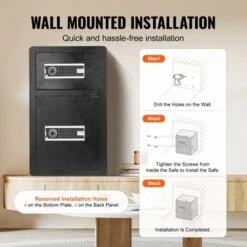 VEVOR Double Doors 4.5 Cu.ft Safe Box With Key Lock & Password, Safe Lock Box, Key Rack, Light And Removable Divider -Aesthtic Interiors GUEST c61eadff a5ac 4512 9996 ea06feddb2c6