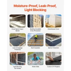 VEVOR 10 Mil Plastic Sheeting Heavy Duty 10' X 100', Thick Plastic Sheeting Roll, Plastic Drop Cloth Painters Tarp Covering 11 VEVOR 10 Mil Plastic Sheeting Heavy Duty 10' X 100', Thick Plastic Sheeting Roll, Plastic Drop Cloth Painters Tarp Covering -Aesthtic Interiors GUEST c63d1fa9 e1f4 4f31 b47e 33d7241336de