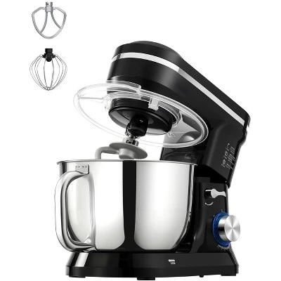 VEVOR Stand Mixer, 5QT Dough Mixer, 10+P Speeds Tilt-head Food Mixer, Kitchen Mixer With Stainless Steel Bowl, Dough Hook, Wire Whip, Black 8 VEVOR Stand Mixer, 5QT Dough Mixer, 10+P Speeds Tilt-head Food Mixer, Kitchen Mixer With Stainless Steel Bowl, Dough Hook, Wire Whip, Black - Image 8