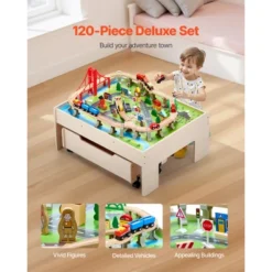 VEVOR Train Table, 100 Multicolor Pieces Wooden Kids Activity Table With Rolling Drawer, 3-in-1 Wooden Train Set For Kids Ages 3+, Multicolor 10 VEVOR Train Table, 100 Multicolor Pieces Wooden Kids Activity Table With Rolling Drawer, 3-in-1 Wooden Train Set For Kids Ages 3+, Multicolor -Aesthtic Interiors GUEST c74459ad 7c64 4ca3 bc80 f3d521794e2c