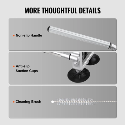 VEVOR French Fry Cutter, Potato Slicer With 1/2-Inch And 3/8-Inch Stainless Steel Blades, Manual Potato Cutter Chopper With Suction Cups 6 VEVOR French Fry Cutter, Potato Slicer With 1/2-Inch And 3/8-Inch Stainless Steel Blades, Manual Potato Cutter Chopper With Suction Cups - Image 6