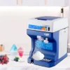 VEVOR 110V Electric Shaved Ice Machine 250W Snow Cone Maker Tabletop With Adjustable Ice Texture, Ice Shaving Machine 265LBs/hr, Blue
