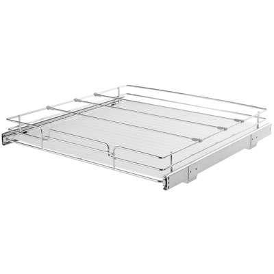 VEVOR 20"W X 21"D Pull Out Cabinet Organizer, Heavy Duty Slide Out Pantry Shelves, Chrome-Plated Steel Roll Out Drawers, Sliding Drawer Storage 8 VEVOR 20"W X 21"D Pull Out Cabinet Organizer, Heavy Duty Slide Out Pantry Shelves, Chrome-Plated Steel Roll Out Drawers, Sliding Drawer Storage - Image 8