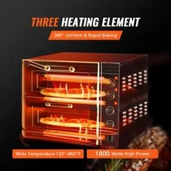 VEVOR Commercial Pizza Oven Countertop, 14" Double Deck Layer, Stainless Steel Electric Pizza Oven With Stone And Handle 10 VEVOR Commercial Pizza Oven Countertop, 14" Double Deck Layer, Stainless Steel Electric Pizza Oven With Stone And Handle -Aesthtic Interiors GUEST c944ed9e 8c23 4d84 988f 50f56022a7af