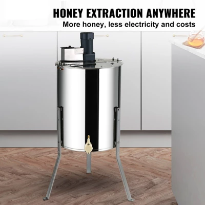 VEVOR Electric Honey Extractor, 4/8 Frames Honey Spinner Extractor, Stainless Steel Beekeeping Extraction, Apiary Centrifuge Equipment 2 VEVOR Electric Honey Extractor, 4/8 Frames Honey Spinner Extractor, Stainless Steel Beekeeping Extraction, Apiary Centrifuge Equipment - Image 2