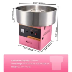 VEVOR Electric Cotton Candy Machine, 1000W Candy Floss Maker, Commercial Cotton Candy Machine With Stainless Steel Bowl, Sugar Scoop, And Drawer -Aesthtic Interiors GUEST c9c02c4c f6b9 4dc8 b466 ab040d84acfc