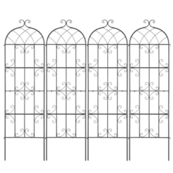 VEVOR Garden Trellis For Climbing Plants, 71 X 20 In, 4 Packs Rustproof Metal Garden Flower Trellis, Outdoor Climbing Rose Trellis Cucumbers Support -Aesthtic Interiors GUEST c9ee0743 f896 4218 ba5b b5619b199b74