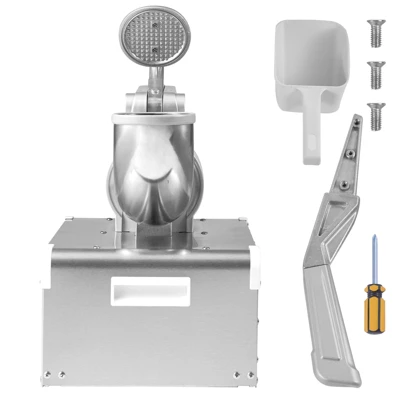 VEVOR Ice Crushers Machine, 661lbs Per Hour Electric Snow Cone Maker With 4 Blades, Stainless Steel Shaved Ice Machine With Cover 8 VEVOR Ice Crushers Machine, 661lbs Per Hour Electric Snow Cone Maker With 4 Blades, Stainless Steel Shaved Ice Machine With Cover - Image 8