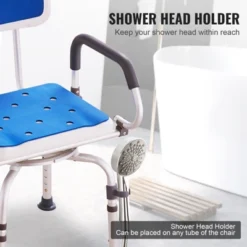 VEVOR Swivel Shower Chair 360 Degree, Adjustable Shower Seat With Pivoting Arms, Non-Slip Rotating Bathtub Shower Chair, 400LBS Capacity, White+Blue 13 VEVOR Swivel Shower Chair 360 Degree, Adjustable Shower Seat With Pivoting Arms, Non-Slip Rotating Bathtub Shower Chair, 400LBS Capacity, White+Blue -Aesthtic Interiors GUEST cb3055f5 a922 4437 8c00 6b59b48b0639