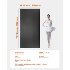 VEVOR Dance Floor, 6.6' X 3' Portable Yoga Mat With Organizer Bag, 1.5 Mm Thick Workout Mats, Non-slip Floor Mats For Practicing At Home, Studios -Aesthtic Interiors GUEST cbbc7766 9c59 46f6 85b3 06a857b52d34