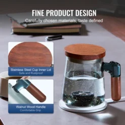 VEVOR Hydrogen Water Cup, 400 Ml / 14.1 Oz Hydrogen Generator, SPE Technology Portable Hydrogen Water Ionizer Machine With Wireless Charging Base -Aesthtic Interiors GUEST cbf3245d 05f6 4012 b3cf e85ce2f5c7b8