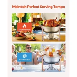 VEVOR Chafing Dish Buffet Set, 5 Qt 4 Pack, Stainless Steel Chafer With 4 Full Size Pans, Round Catering Warmer Server With Lid Water Pan,Rose Gold -Aesthtic Interiors GUEST cc078f68 ad16 40f0 83e4 fbd6d28c07e7