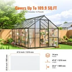 VEVOR 14 Pack Polycarbonate Greenhouse Panels, 2' X 4' X 0.16'' Roof Panels Sheets, Waterproof UV Protected Corrugated Plastic Roofing -Aesthtic Interiors GUEST cc172f77 4610 4134 b7bd e44095d70395