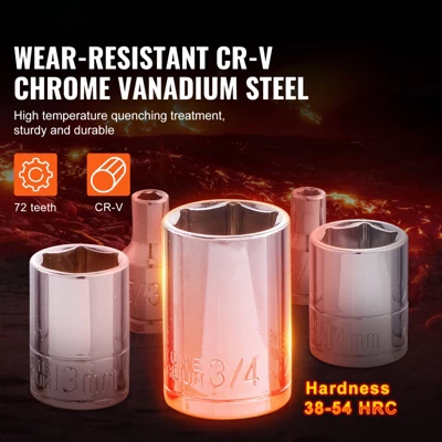VEVOR Mechanics Tool Set And Socket Set, 1/4" 3/8" 1/2" Drive Deep And Standard Sockets, 205 Pcs SAE And Metric Mechanic Tool Kit 1 VEVOR Mechanics Tool Set And Socket Set, 1/4" 3/8" 1/2" Drive Deep And Standard Sockets, 205 Pcs SAE And Metric Mechanic Tool Kit