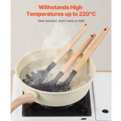 VEVOR Kitchen Cooking Utensils Set, 50 PCS Silicone Spatula Set With Holder, 428°F Heat Resistant Gadget Spoons Tools, Black -Aesthtic Interiors GUEST cde7a846 55cc 449c 9919 42b7f87f23da