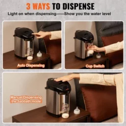 VEVOR Hot Water Dispenser, Adjustable 4 Temperatures Water Boiler And Warmer, 304 Stainless Steel Countertop Water Heater, 3-Way Dispense, 3L/102 Oz 12 VEVOR Hot Water Dispenser, Adjustable 4 Temperatures Water Boiler And Warmer, 304 Stainless Steel Countertop Water Heater, 3-Way Dispense, 3L/102 Oz -Aesthtic Interiors GUEST cdff17a9 17f3 476b afad 1a12d531d784