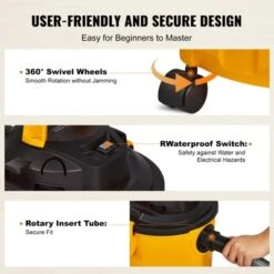 VEVOR Shop Vacuum Wet And Dry, 5 Gallon 6 Peak HP Wet/Dry Vac, Powerful Suction With Blower Function,Small Shop Vac Perfect -Aesthtic Interiors GUEST cef2c135 a135 478b b30c 34c5c68cc17f