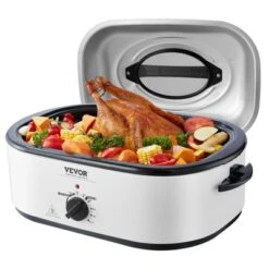 VEVOR Electric Roaster Oven, 22 QT Turkey Roaster Oven With Self-Basting Lid, 1450W Roaster Oven With Defrost & Warm Function, Adjustable Temp 15 VEVOR Electric Roaster Oven, 22 QT Turkey Roaster Oven With Self-Basting Lid, 1450W Roaster Oven With Defrost & Warm Function, Adjustable Temp -Aesthtic Interiors GUEST cf20722a 7452 40e4 91d0 fa0415882e02