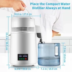 VEVOR 1.1Gal Water Distiller, 0.3Gal/H, 750W Distilled Water Maker Machine 0-99H Timing Set Temp Display, 304 Stainless Steel Countertop Distiller 14 VEVOR 1.1Gal Water Distiller, 0.3Gal/H, 750W Distilled Water Maker Machine 0-99H Timing Set Temp Display, 304 Stainless Steel Countertop Distiller -Aesthtic Interiors GUEST cf5ab04b e68e 4a48 8e46 74c3ade9fd37