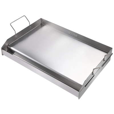 VEVOR Stove Top Griddle, 23.5"x16" Pre-Seasoned Stainless Steel Griddle, Rectangular Double Burner Griddle Pan, Non-Stick Family Pan Cookware 8 VEVOR Stove Top Griddle, 23.5"x16" Pre-Seasoned Stainless Steel Griddle, Rectangular Double Burner Griddle Pan, Non-Stick Family Pan Cookware - Image 8