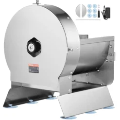 VEVOR Electric Vegetable Slicer, 0-0.5"/0-12mm Thickness Adjustable Commercial Slicer Machine, Convertible To Manual, Stainless Steel Food -Aesthtic Interiors GUEST cf9127ad c6f1 4475 8aa0 22882aa8116f