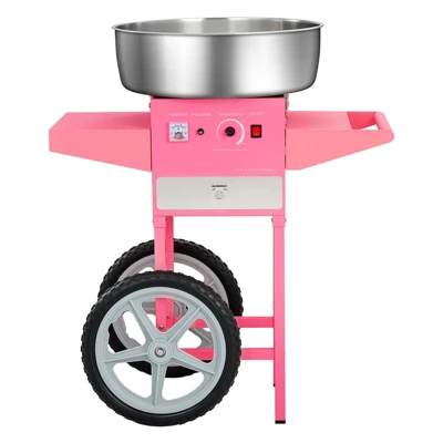 VEVOR Electric Cotton Candy Machine With Cart, 1000W Commercial Candy Floss Maker With 20.5 In Stainless Steel Bowl, Sugar Scoop, And Drawer, Pink 8 VEVOR Electric Cotton Candy Machine With Cart, 1000W Commercial Candy Floss Maker With 20.5 In Stainless Steel Bowl, Sugar Scoop, And Drawer, Pink - Image 8