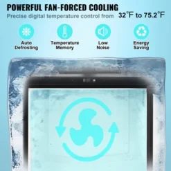 VEVOR Beer Kegerator, Dual Tap Draft Beer Dispenser, Full Size Keg Refrigerator With Shelves, CO2 Cylinder, Drip Tray & Rail, Black -Aesthtic Interiors GUEST d0b9bc39 2f7e 4050 b5af 11d8bf30a6a9 1