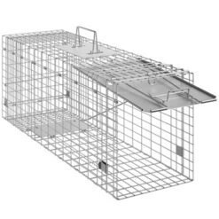 VEVOR Live Animal Cage Trap, 31" X 10" X 12" Humane Cat Trap Galvanized Iron, Folding Animal Trap With Handle For Rabbits, Stray Cats, Squirrels 15 VEVOR Live Animal Cage Trap, 31" X 10" X 12" Humane Cat Trap Galvanized Iron, Folding Animal Trap With Handle For Rabbits, Stray Cats, Squirrels -Aesthtic Interiors GUEST d1328c6b 5d43 41a4 8663 5687feefcdde