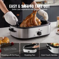 VEVOR Electric Roaster Oven, 18 QT Turkey Roaster Oven With Self-Basting Lid, 1450W Roaster Oven With Defrost & Warm Function 12 VEVOR Electric Roaster Oven, 18 QT Turkey Roaster Oven With Self-Basting Lid, 1450W Roaster Oven With Defrost & Warm Function -Aesthtic Interiors GUEST d1c7f689 5088 41b3 95e0 e7d0042cab56
