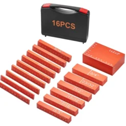 VEVOR Setup Blocks Woodworking Tools, 16-Piece, Precision Height Gauge Block Set, With Clearly Laser Engraved Size Markings And Storage Case, Orange -Aesthtic Interiors GUEST d2110672 c407 4bda 869e 08a3bfc5aa0a