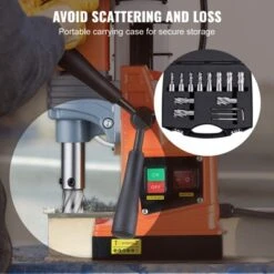 VEVOR Annular Cutter Set, 13 Pcs Weldon Shank Mag Drill Bits, 7/16" To 1-1/16" Cutting Diameter, 1" Cutting Depth, M2AL HSS, 2 Pilot Pins, Black -Aesthtic Interiors GUEST d27d1c93 6874 45e7 b7d5 38e2b4043f6c