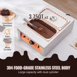 VEVOR Chocolate Tempering Machine, 17.6 Lbs 2 Tanks Chocolate Melting Pot TEMP Control 86~185℉,1500W Stainless Steel Electric Commercial Food Warmer 12 VEVOR Chocolate Tempering Machine, 17.6 Lbs 2 Tanks Chocolate Melting Pot TEMP Control 86~185℉,1500W Stainless Steel Electric Commercial Food Warmer -Aesthtic Interiors GUEST d33caca1 fa39 461e ba4c 082a2ad814ae