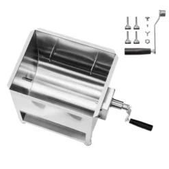 VEVOR Manual Meat Mixer, 60L Fixed Tank Meat Processing Equipment(Mixing Max 60LBS For Meat), Stainless Steel Meat Mixer, Silver 15 VEVOR Manual Meat Mixer, 60L Fixed Tank Meat Processing Equipment(Mixing Max 60LBS For Meat), Stainless Steel Meat Mixer, Silver -Aesthtic Interiors GUEST d40deb00 aa0d 4166 8f7d 11a8a312d201