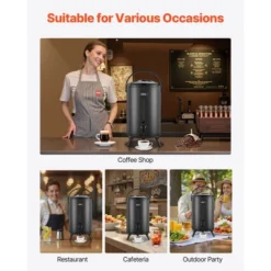 VEVOR Insulated Beverage Dispenser, 3.2 Gal/12L Stainless Steel Thermal Drink Server With Spigot & Temp Display, Black 13 VEVOR Insulated Beverage Dispenser, 3.2 Gal/12L Stainless Steel Thermal Drink Server With Spigot & Temp Display, Black -Aesthtic Interiors GUEST d4a6928f 33af 4873 893b 5814e767b6a7