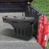 VEVOR Truck Bed Storage Box, Lockable Swing Case With Password Padlock, 6.6 Gal/25 L ABS Wheel Well Tool Box, Waterproof And Durable