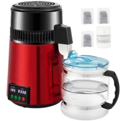 VEVOR 1.1Gal Water Distiller, 0.3Gal/H,750W Distilled Water Maker Machine 0-99H Timing Setting Temp Display, 304 Stainless Steel Countertop Distiller -Aesthtic Interiors GUEST d59b879b 6aa3 4c83 8c45 a2fde0082deb