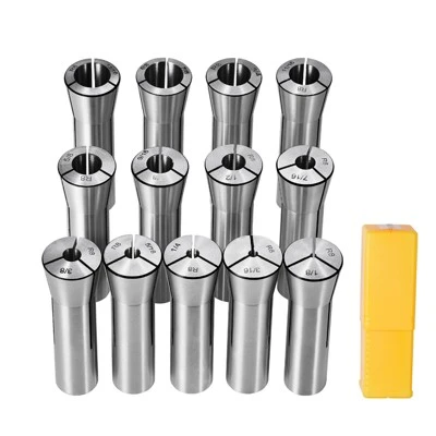 VEVOR 13 Pcs Precision R8 Collet Set, 1/8'' - 7/8'', 45# Mill Collet Chuck 0.0012"/30μm TIR With 13 Labeled Storage Boxes 8 VEVOR 13 Pcs Precision R8 Collet Set, 1/8'' - 7/8'', 45# Mill Collet Chuck 0.0012"/30μm TIR With 13 Labeled Storage Boxes - Image 8