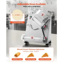 VEVOR Pizza Dough Roller Sheeter, 3-14 Inch Automatic Stainless Steel Pizza Press, Electric 370W Pasta Maker Machine, 260 Pcs Per Hour, Silver 10 VEVOR Pizza Dough Roller Sheeter, 3-14 Inch Automatic Stainless Steel Pizza Press, Electric 370W Pasta Maker Machine, 260 Pcs Per Hour, Silver -Aesthtic Interiors GUEST d6c672d5 222d 4ebc bd32 b6fd3fee3553