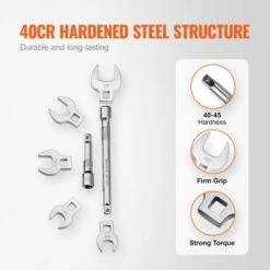 VEVOR Crowfoot Wrench Set, 3/8" Drive 20-Piece Crows Foot Wrench Set With 2 Extension Bars And EVA Tool Organizer, Silver 10 VEVOR Crowfoot Wrench Set, 3/8" Drive 20-Piece Crows Foot Wrench Set With 2 Extension Bars And EVA Tool Organizer, Silver -Aesthtic Interiors GUEST d6e5c5c4 8f49 43f0 9c60 eda26feb2dee