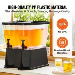 VEVOR Beverage Dispenser, 3 Gallon X 2 Drink Dispensers For Parties, Plastic Juice Dispenser With Stand Spigot Lid -Aesthtic Interiors GUEST d6fa3389 2ed6 4227 828c edd4cbc5b4ac