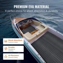 VEVOR Boat Flooring, EVA Foam Boat Decking 94.5" X 23.6", Non-Slip Self-Adhesive Flooring, 15.5 Sq.ft Marine Carpet For Boats, Yacht, Pontoon BLUE -Aesthtic Interiors GUEST d74bcd2c dce4 4419 be5d 9b04fd4877d8