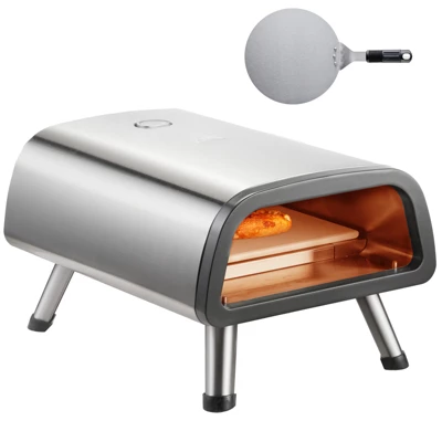 VEVOR 12" Electric Pizza Oven Countertop, Stainless Steel Pizza Maker Machine With Pizza Stone And Spatula, Heats Up To 850°F 8 VEVOR 12" Electric Pizza Oven Countertop, Stainless Steel Pizza Maker Machine With Pizza Stone And Spatula, Heats Up To 850°F - Image 8