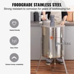 VEVOR Electric Honey Extractor, 4/8 Frames Honey Spinner Extractor, Stainless Steel Beekeeping Extraction, Apiary Centrifuge Equipment 11 VEVOR Electric Honey Extractor, 4/8 Frames Honey Spinner Extractor, Stainless Steel Beekeeping Extraction, Apiary Centrifuge Equipment -Aesthtic Interiors GUEST d86821a9 e00d 4beb 958d 281d79bea34c