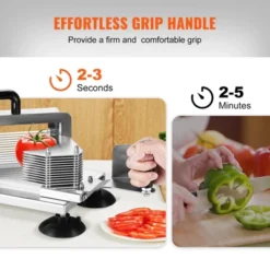 VEVOR Commercial Tomato Slicer, 1/4 Inch Tomato Cutter Slicer, Stainless Steel Heavy Duty Tomato Slicer Machine, Manual Tomato Slicer -Aesthtic Interiors GUEST d891eae1 618b 43eb bf8a 80058234cf12 1